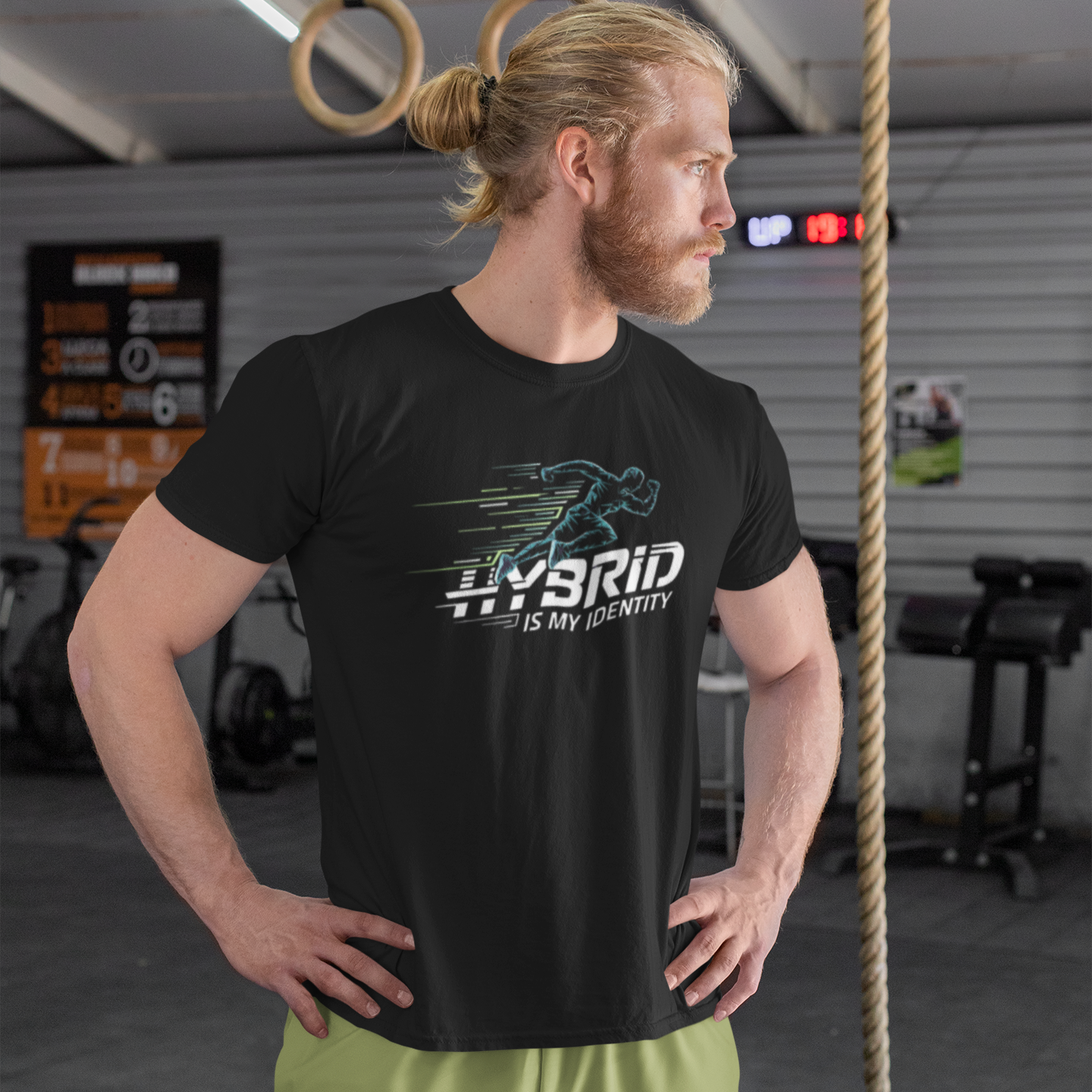 Sport Shirt "Hybrid is my Identity"